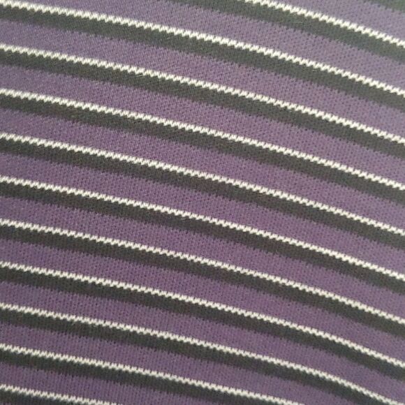 Michael Kors Men's Short Sleeve Polo Shirt Purple Striped Size XXL - Picture 3 of 7